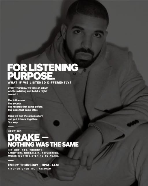 Flyer for Drake — Nothing Was The Same at Sugar Hill