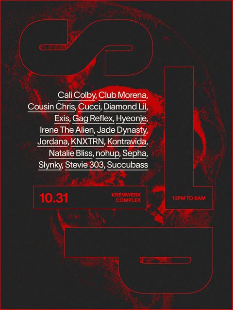 Flyer for Kremwerk Complex 10.31 at Kremwerk Complex