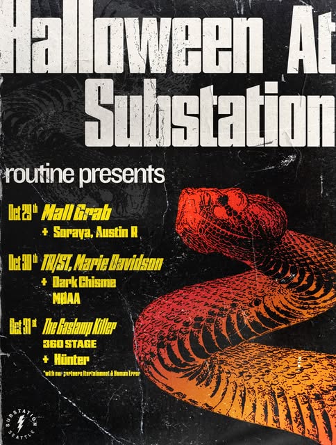 Flyer for Halloween at Substation at Substation