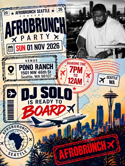 Flyer for Afrobrunch Party at Pono Ranch