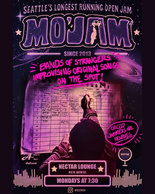 Flyer for MoJam at Nectar Lounge
