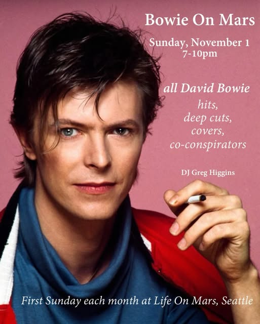 Flyer for Bowie on Mars at Life On Mars