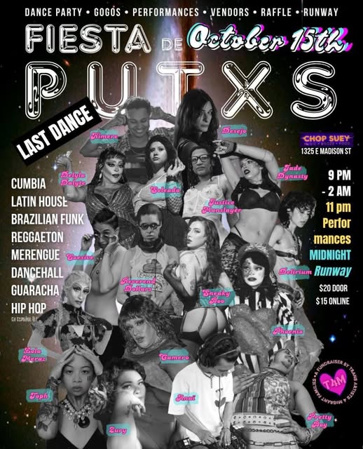 Flyer for Fiesta de Putxs at Chop Suey