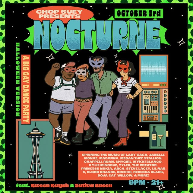 Flyer for Nocturne at Chop Suey