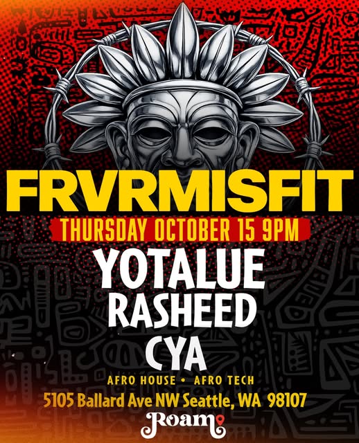 Flyer for FRVRMISFIT at Roam