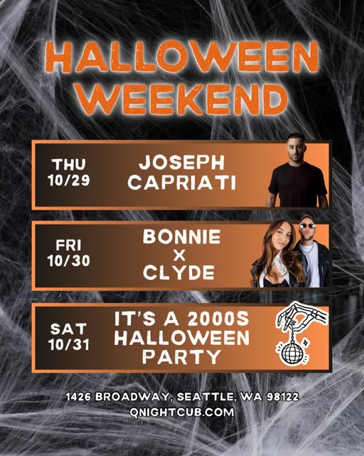 Flyer for Joseph Capriati at Q Nightclub
