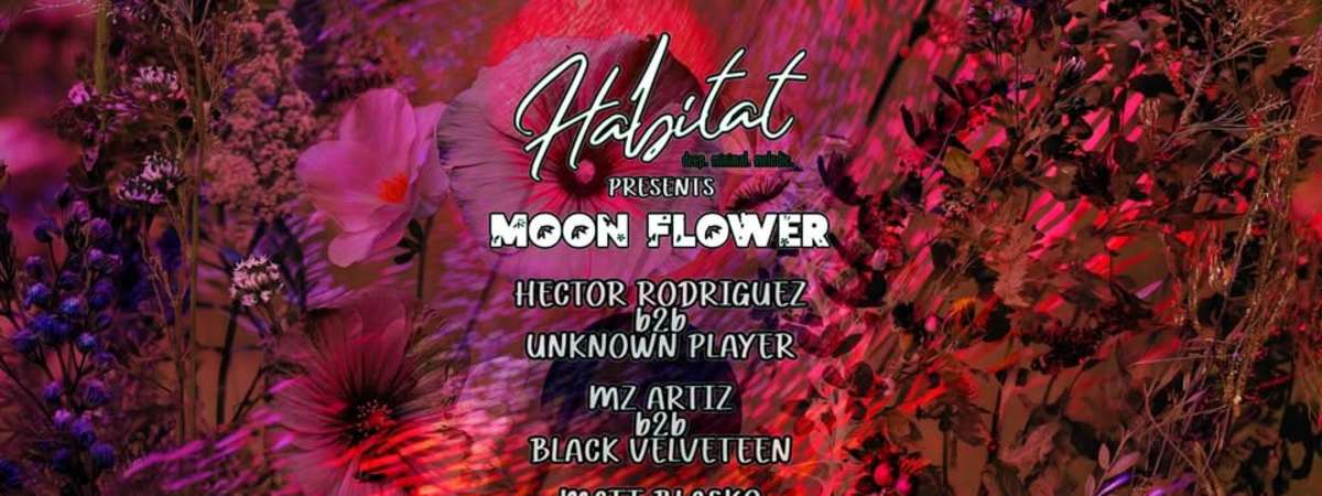 Flyer for Moon Flower November 14 2026 at Monkey Loft