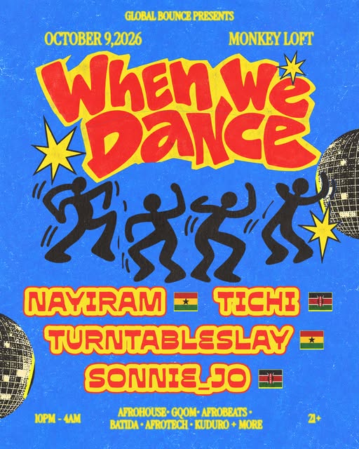 Flyer for When We Dance at Monkey Loft