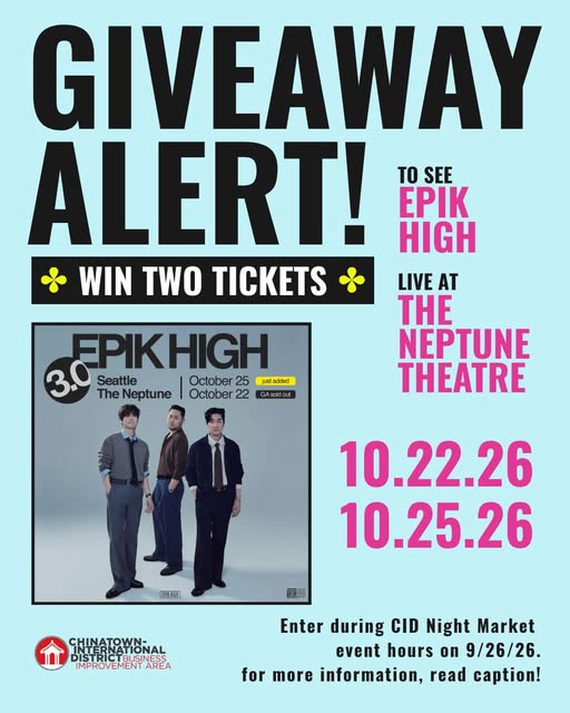Flyer for Epik High 3.0 at The Neptune Theatre