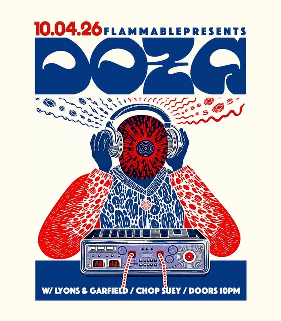 Flyer for DOSA at Chop Suey