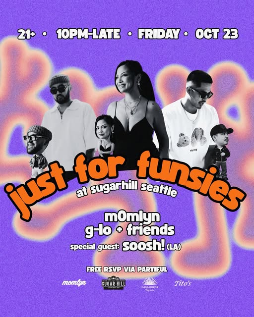 Flyer for Just for funsies at Sugar Hill Seattle