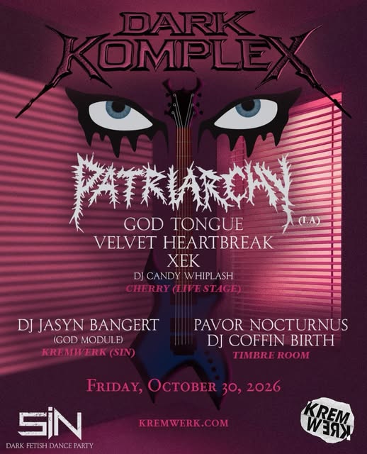 Flyer for Dark Komplex at Kremwerk