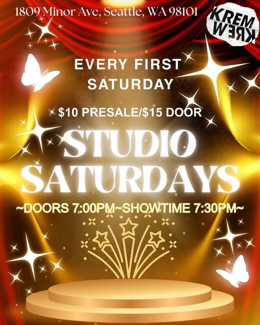 Flyer for Studio Saturday at Kremwerk