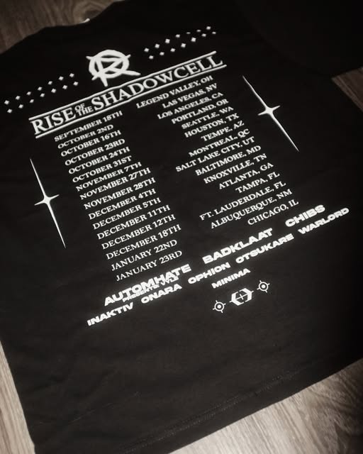 Flyer for Rise of the Shadowcell at Q Nightclub