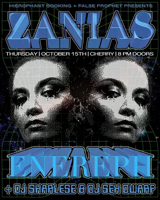Flyer for Zanias at Cherry