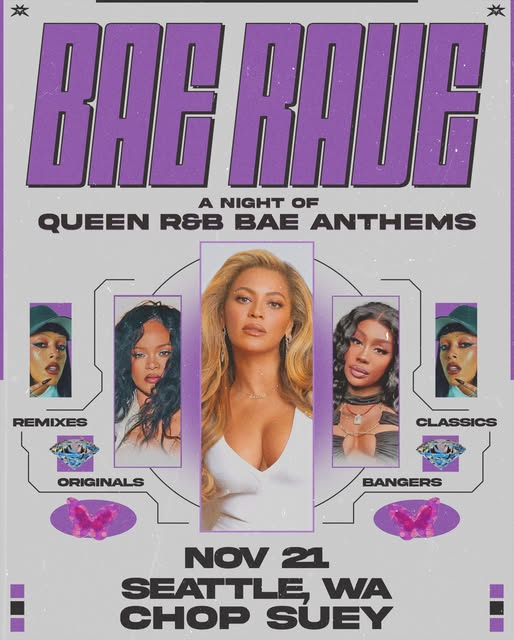 Flyer for BAC RAGE at Chop Suey