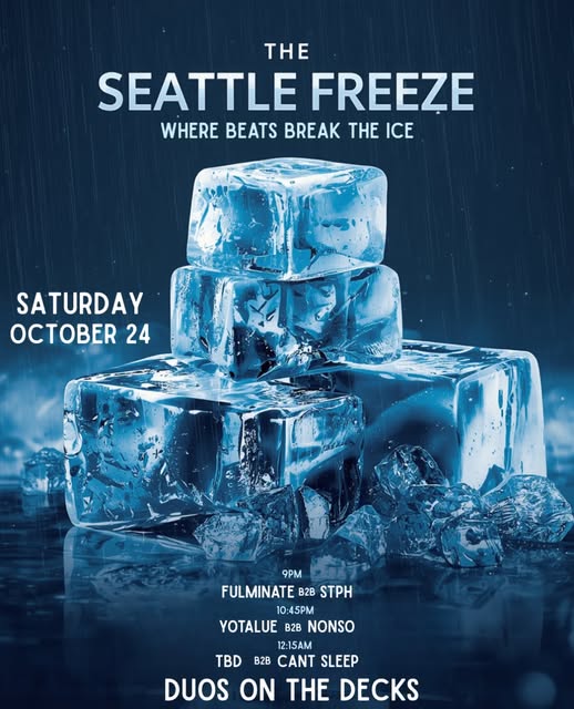 Flyer for The Seattle Freeze at Roam