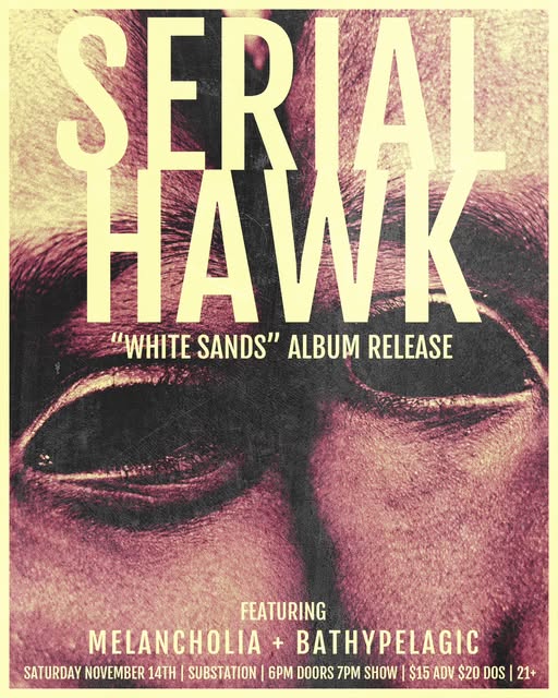 Flyer for White Sands Album Release at Substation
