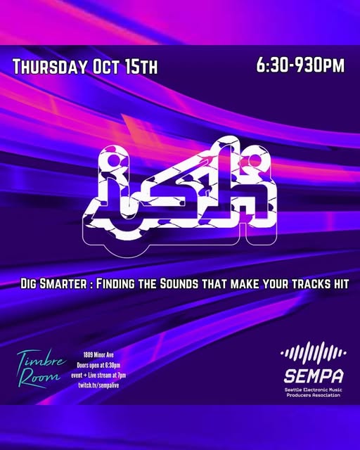 Flyer for SEMPA at Timbre room
