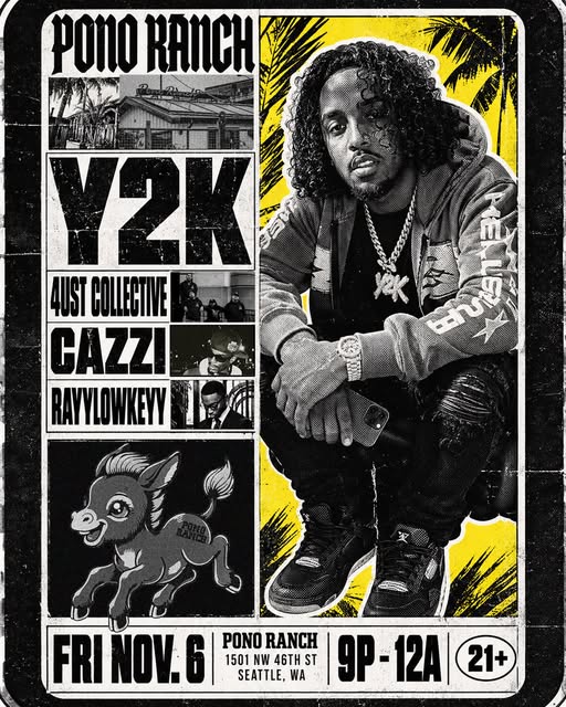 Flyer for Y2K at Pono Ranch