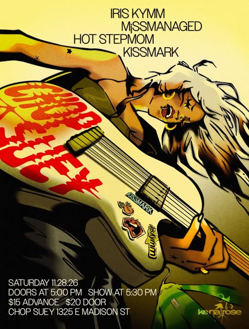 Flyer for Kissmark at Chop Suey