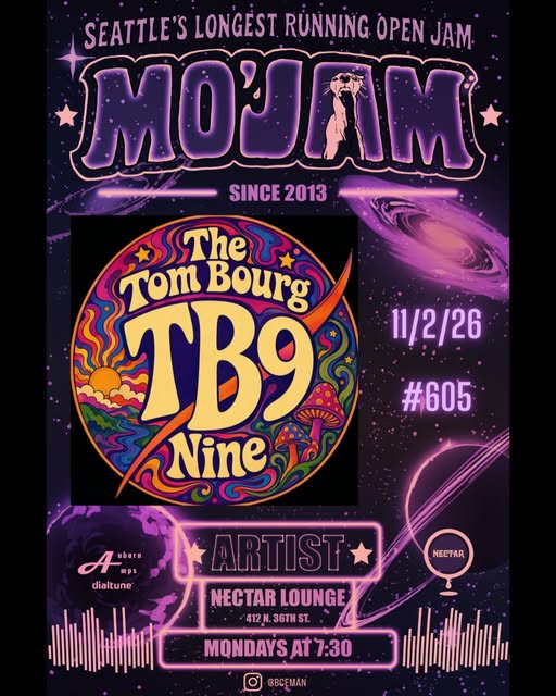 Flyer for The Tom Bourg at Nectar Lounge