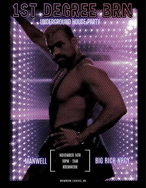 Flyer for 1st Degree BRN at Kremwerk