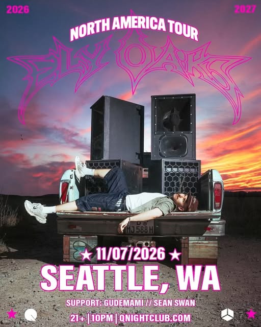 Flyer for Ely Oaks at Q Nightclub