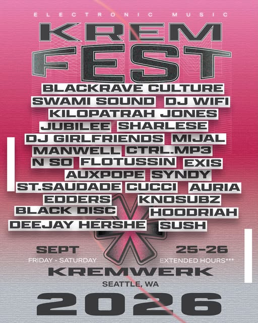 Flyer for KremFest at Kremwerk