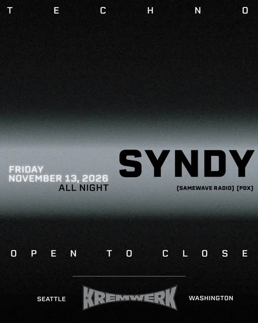 Flyer for Techno at Kremwerk