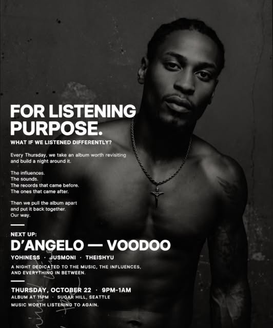 Flyer for For Listening Purpose at Sugar Hill