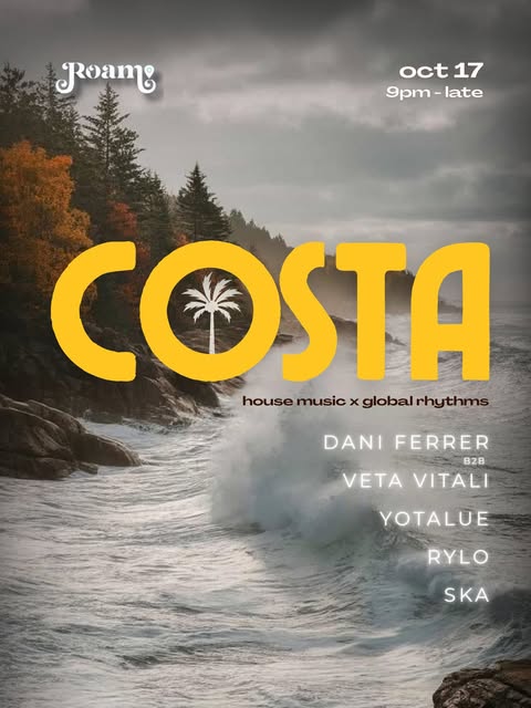 Flyer for Costa at Roam